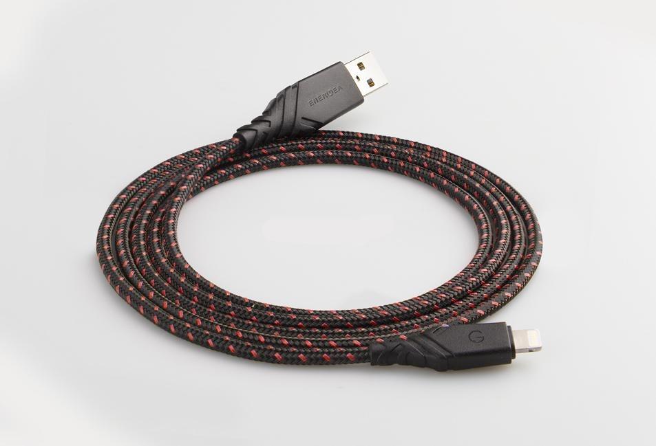 Energea Duraglitz 2.4A Charge & Sync Lightning Cable